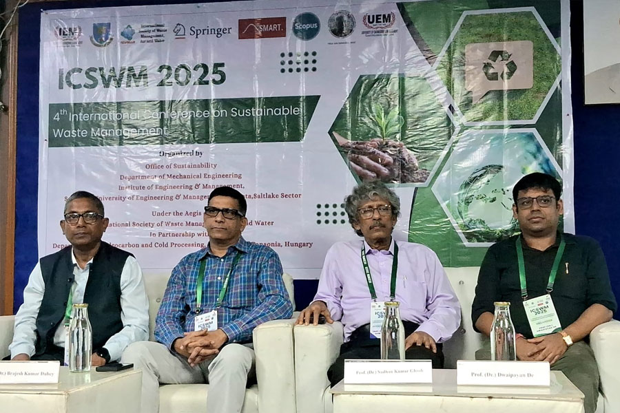 3 researchers awarded at Sustainable waste management conference at IEM Salt Lake campus