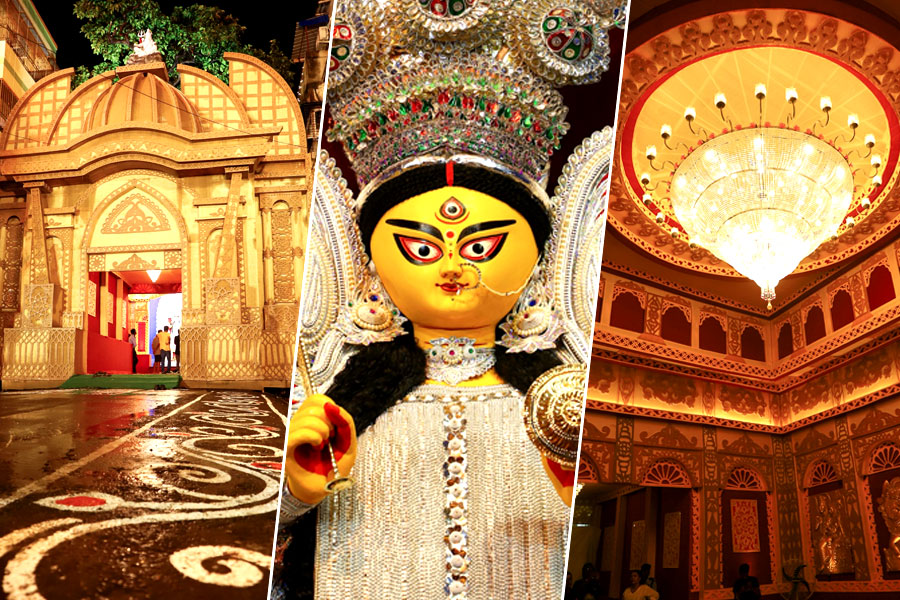 সাবেকিয়ানাই মূল সুর, কলকাতার চতুর্থ পুরনো বারোয়ারি পুজো এবার ৯৯ বছরে