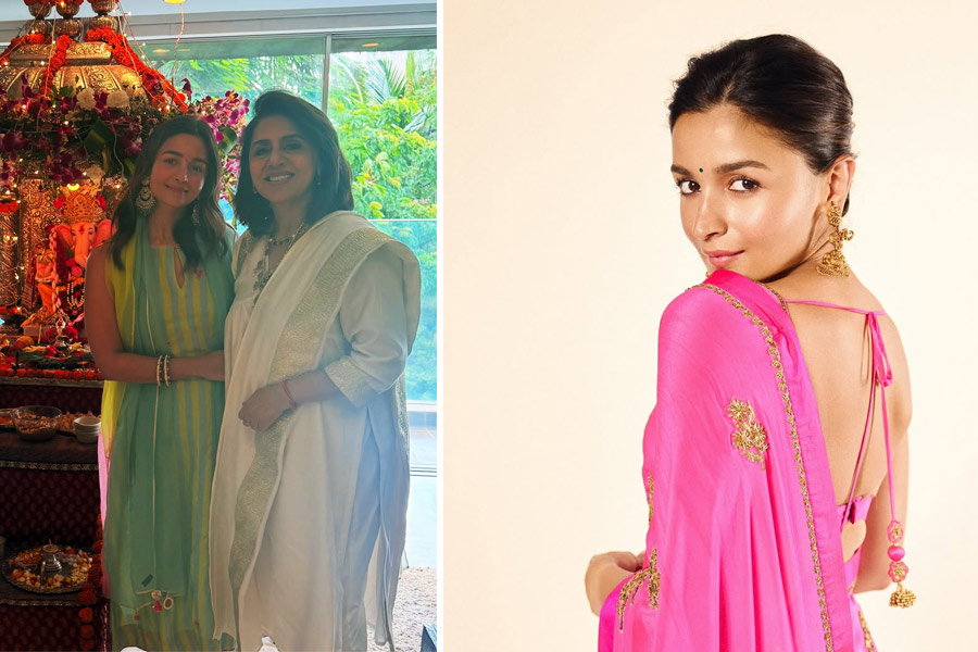 কাপুরদের ‘সংস্কারি বউমা’, পুজোপার্বণে শাশুড়ি নীতুর সঙ্গে সুখী সংসারের ঝলক দেখালেন আলিয়া ভাট