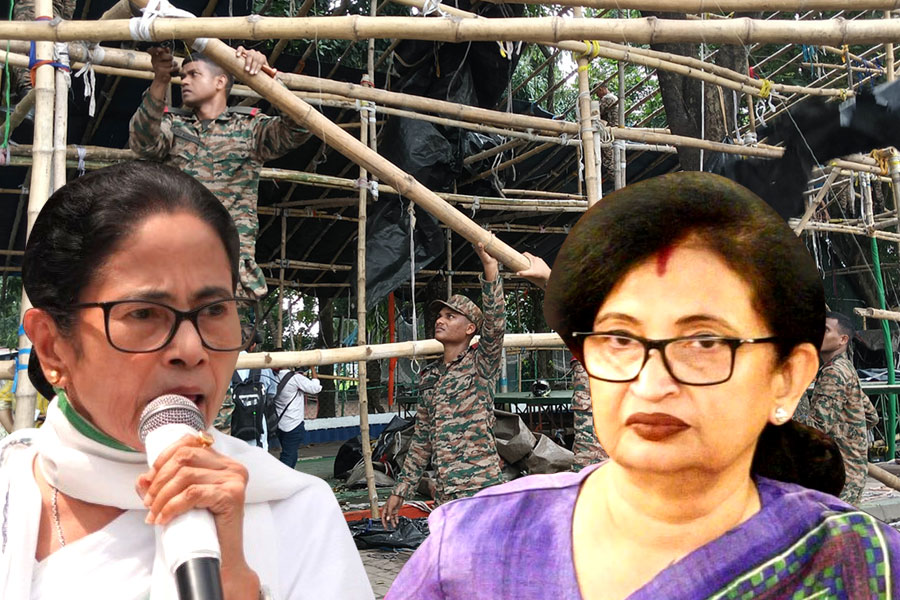 মুখ্যমন্ত্রীর মন্তব্যের প্রতিবাদ, ধরনার আবেদনে আদালতে প্রাক্তন সেনারা, পালটা দিলেন চন্দ্রিমাও
