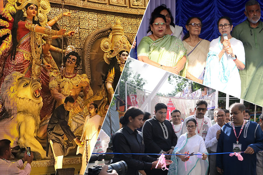 ‘চোখে জল আসে’, একডালিয়ায় সুব্রত-স্মরণ মমতার! তৃতীয়ায় একাধিক পুজোর উদ্বোধন