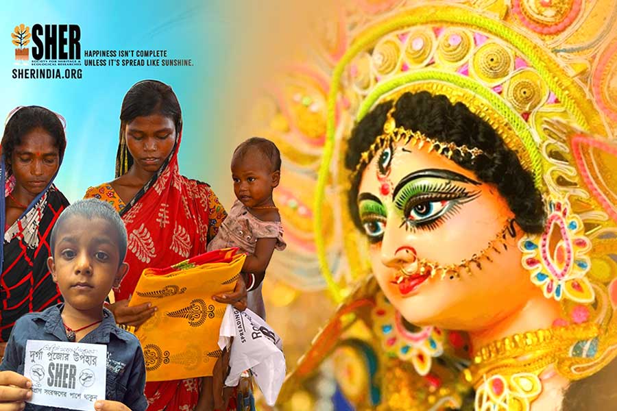 সুন্দরবনের কচিকাঁচাদের দেবীদর্শন কলকাতায়, পুজোর আনন্দ দ্বিগুণ করবে ‘শের’