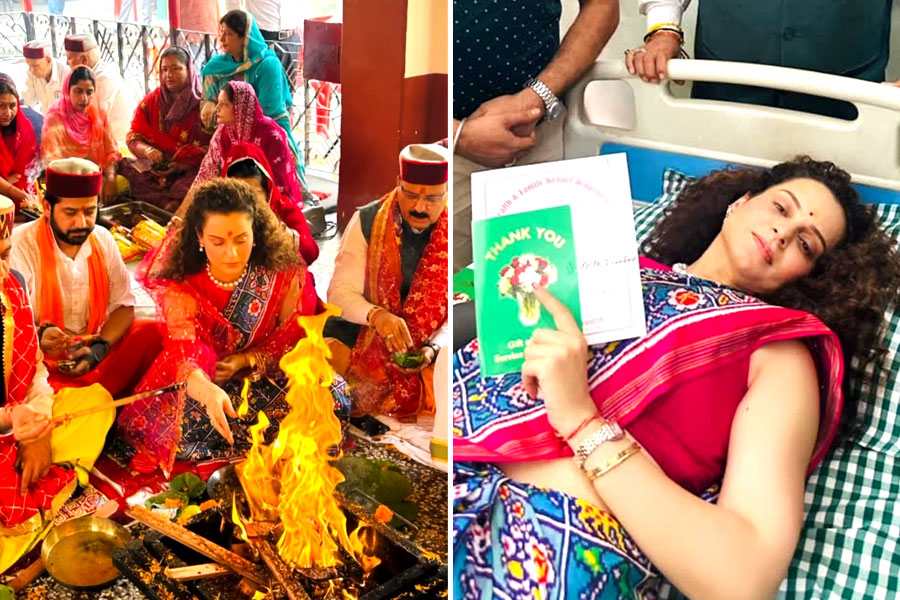 ‘রক্ত অর্পণ’ করে মোদির মঙ্গল কামনা, প্রধানমন্ত্রীর জন্মদিনে হোমযজ্ঞ কঙ্গনার