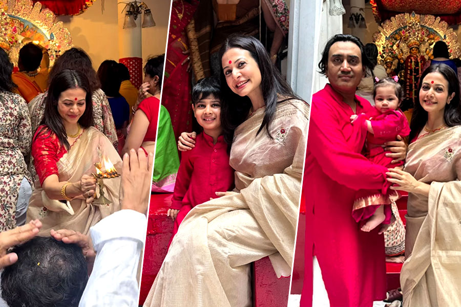 Celebrity Durga Puja: tollywood actress koel mallick's durga puja