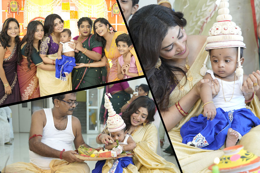 দাদুর হাতের প্রসাদ থেকে এলাহি ভূরিভোজ, কেমন হল মানসীর ‘গোল্লা’র অন্নপ্রাশন? দেখুন অ্যালবাম