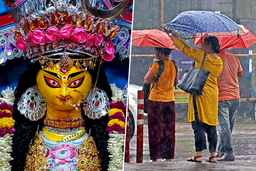পঞ্চমীতে বাড়বে বৃষ্টি, অষ্টমীতে আরও একটি ঘূর্ণাবর্ত! জলেই যাবে পুজো?