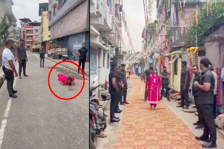বাউন্সারকে নিয়ে দণ্ডী! ভিডিও ভাইরাল হতেই বিতর্কে শিলিগুড়ির বিজেপি কাউন্সিলর