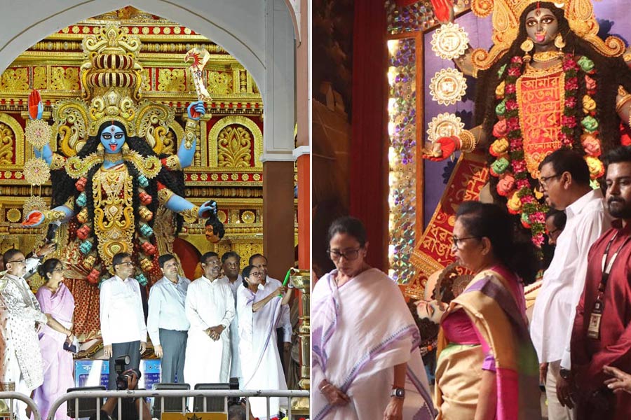 বঙ্গে শক্তি আরাধনা, কলকাতার নামী ৫ কালীপুজোর উদ্বোধন করলেন মুখ্যমন্ত্রী