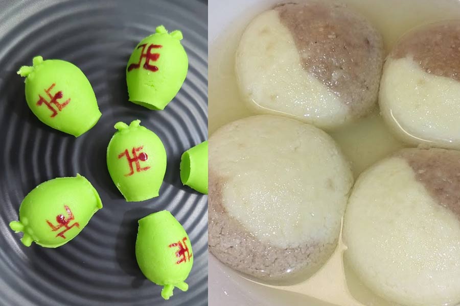 This sweet shop in Bandel makes fusion sweets in Vijaya Dashami