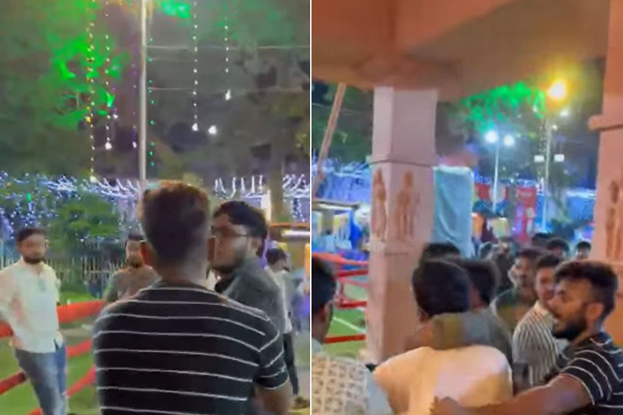 কলকাতার পুজো মণ্ডপে বাংলায় কথা বলায় ‘বাংলাদেশি তকমা’! ভাইরাল ভিডিও ঘিরে তুঙ্গে বিতর্ক