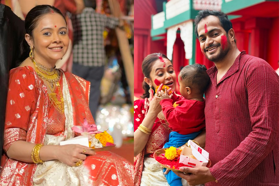 ‘শাহনওয়াজও সিঁদুর খেললেন?’, ভিনধর্মী স্বামীর সঙ্গে বিজয়া পালনের ছবি দিয়ে প্রশ্নের মুখে ‘গোপী বহু’ দেবলীনা