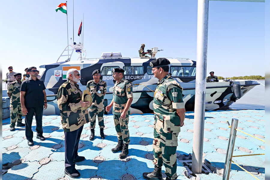 timeline of diwali celebration by narendra modi with army navy and air force