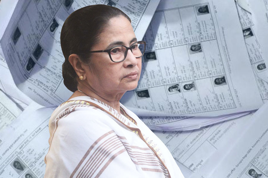 বুধে মুখ্যমন্ত্রীর দুয়ারে BLO, বৃহস্পতিতে ‘মিথ্যাচার’ উড়িয়ে মমতা বললেন, ‘নিজে ফর্ম পূরণ করিনি’