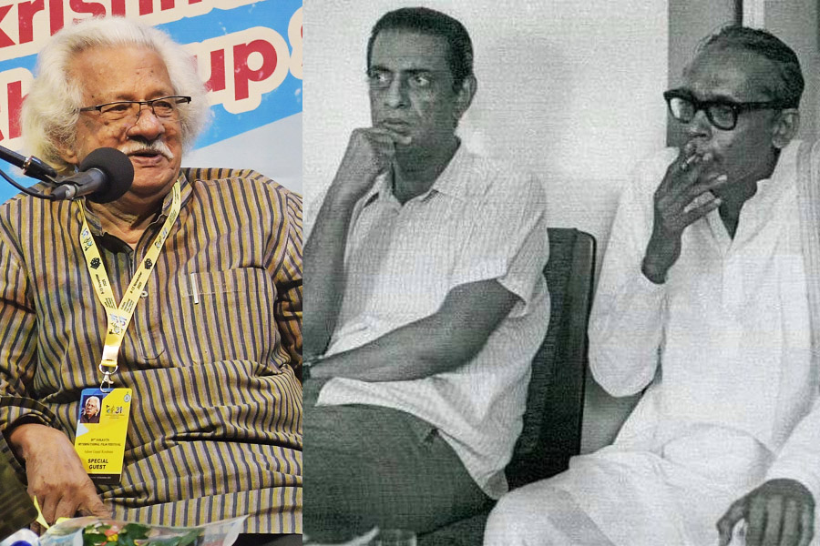 ‘সত্যজিৎ-ঋত্বিকের মধ্যে পারস্পরিক শ্রদ্ধার সম্পর্ক ছিল’, চলচ্চিত্র উৎসবে ‘মায়েস্ত্রো’ স্মরণে আদুর গোপালকৃষ্ণণ