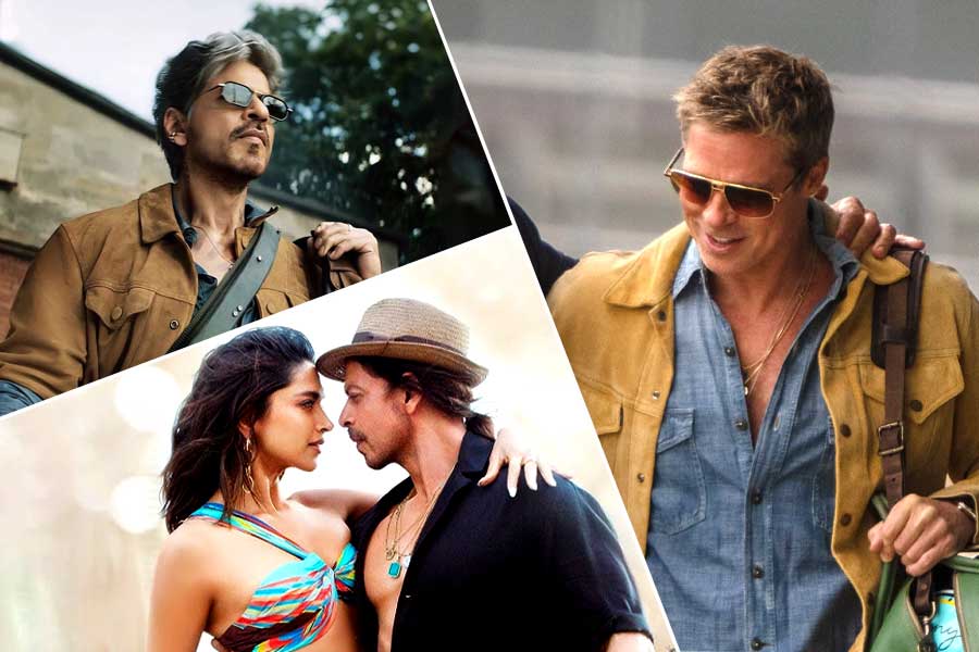‘কিং’ ছবিতে ব্র্যাড পিটকে নকল শাহরুখের! দীপিকার সঙ্গে ‘রোম্যান্সে’র মাঝেই জোর বিতর্ক