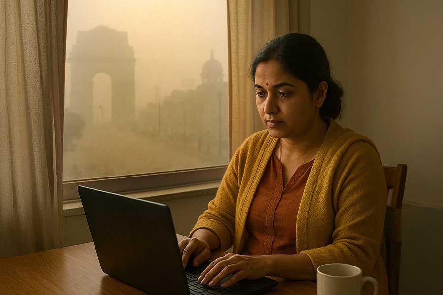 ‘বিষ’ বাতাসে নাভিশ্বাস দিল্লিবাসীর! ৫০ শতাংশ কর্মীকে বাড়ি থেকে কাজের নির্দেশ বিজেপি সরকারের