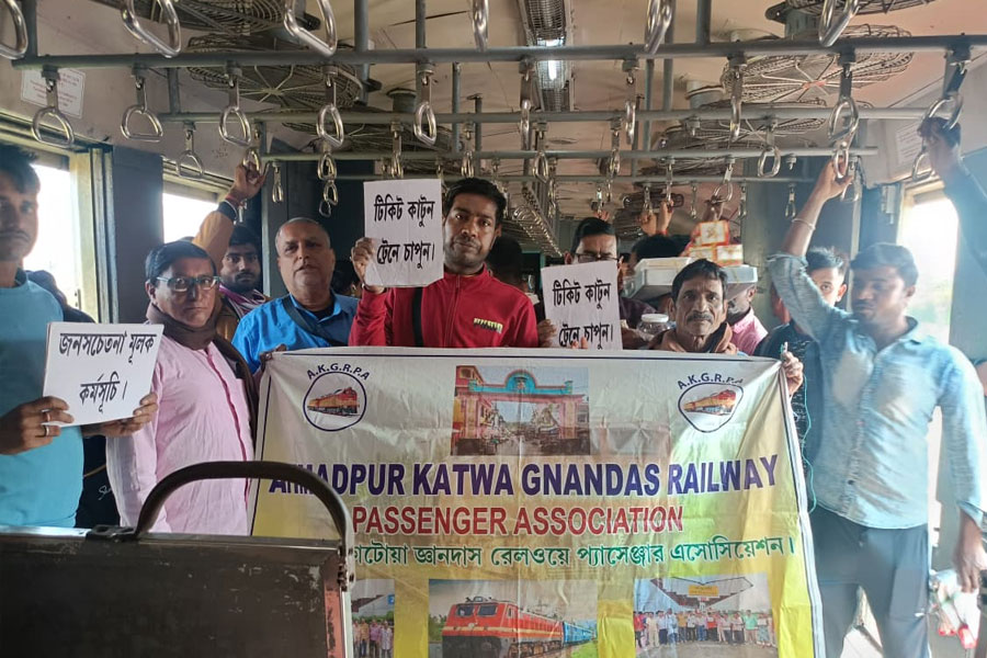 Sweets distributed as a mark of passenger awareness at Panchundi station in Ketugram