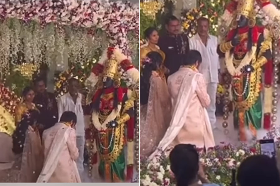 বিবাহবাসরে নবদম্পতিকে দেখা দিলেন স্বয়ং ঈশ্বর! দিলেন আশীর্বাদ, ভিডিও দেখে শোরগোল