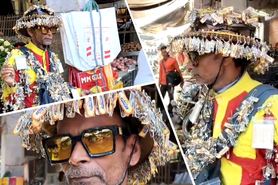 শরীরজুড়ে শুধুই সেফটিপিন! জলপাইগুড়ির বাজার কাঁপানো ‘সেফটিপিন ম্যান’ আসলে কে?