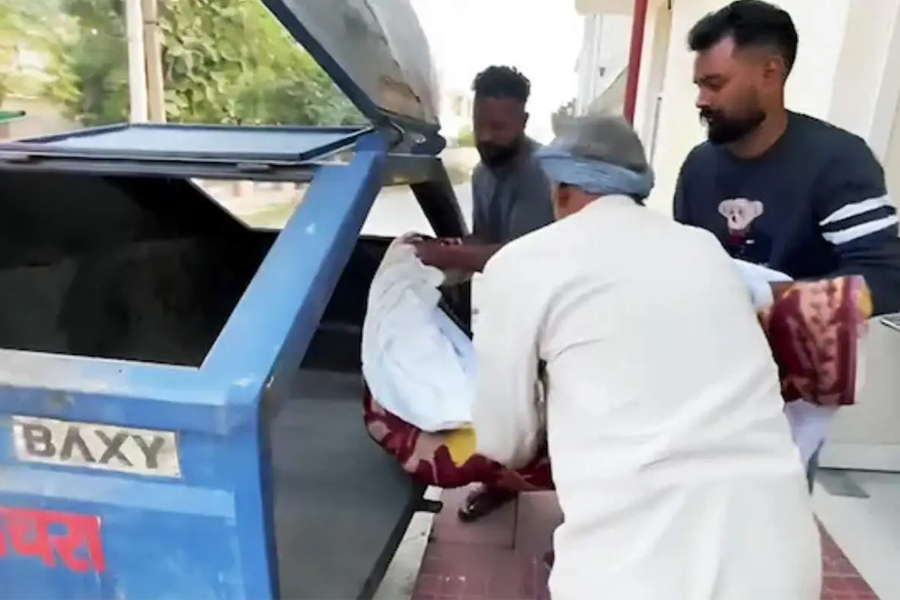 Punjab government hospital unclaimed body transported in garbage truck