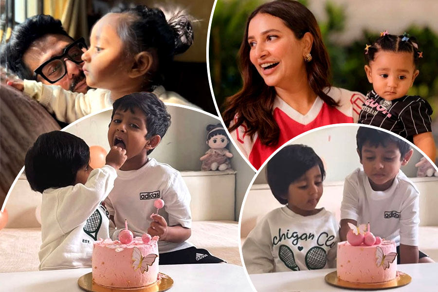 ২-এ পা রাজকন্যা ইয়ালিনির, বোনের হাত ধরে কেক কাটল দায়িত্ববান দাদা ইউভান, দেখুন ছবি