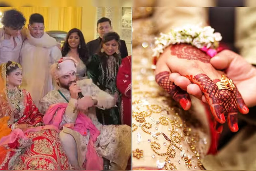 এসির রিমোট কার? সাতপাকে ‘অষ্টম বচন’ নব দম্পতির, ভাইরাল ভিডিও