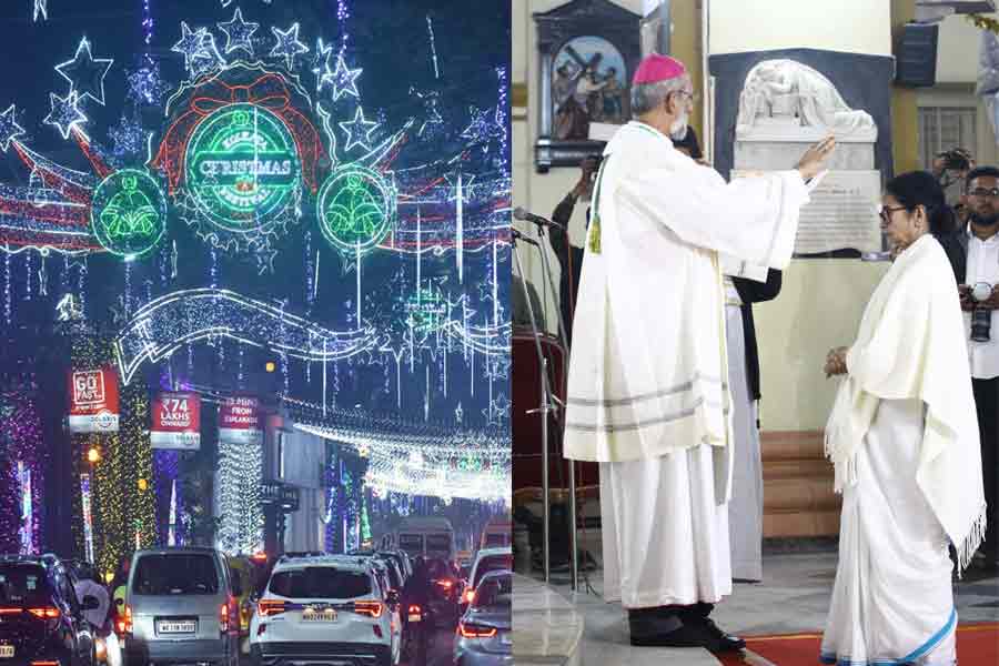 ক্রিসমাস ইভে শহরে আলোর মেলা, চার্চে বিশেষ প্রার্থনায় মমতা
