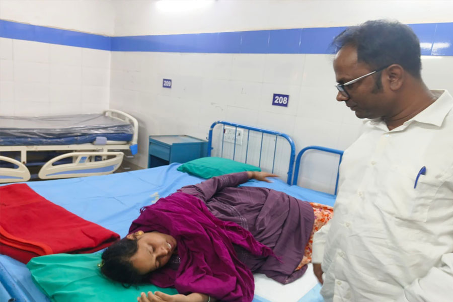 Sonali Bibi returned to her home in Birbhum