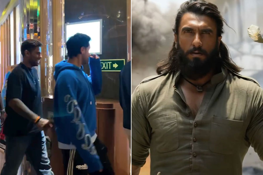 ‘ধুরন্ধর’-এ মজে টিম ইন্ডিয়া! গোটা হল বুক করে রণবীরের অ্যাকশন দেখল গম্ভীর ব্রিগেড