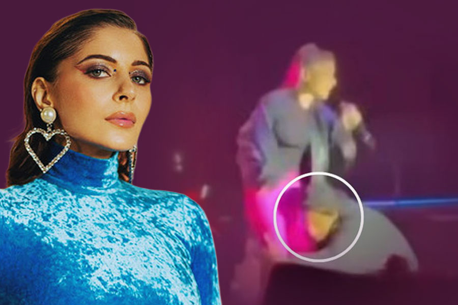 কনসার্টের মাঝে কণিকা কাপুরকে অশালীন স্পর্শ, পা ধরে টান! ভাইরাল ভিডিওয় বিতর্ক তুঙ্গে