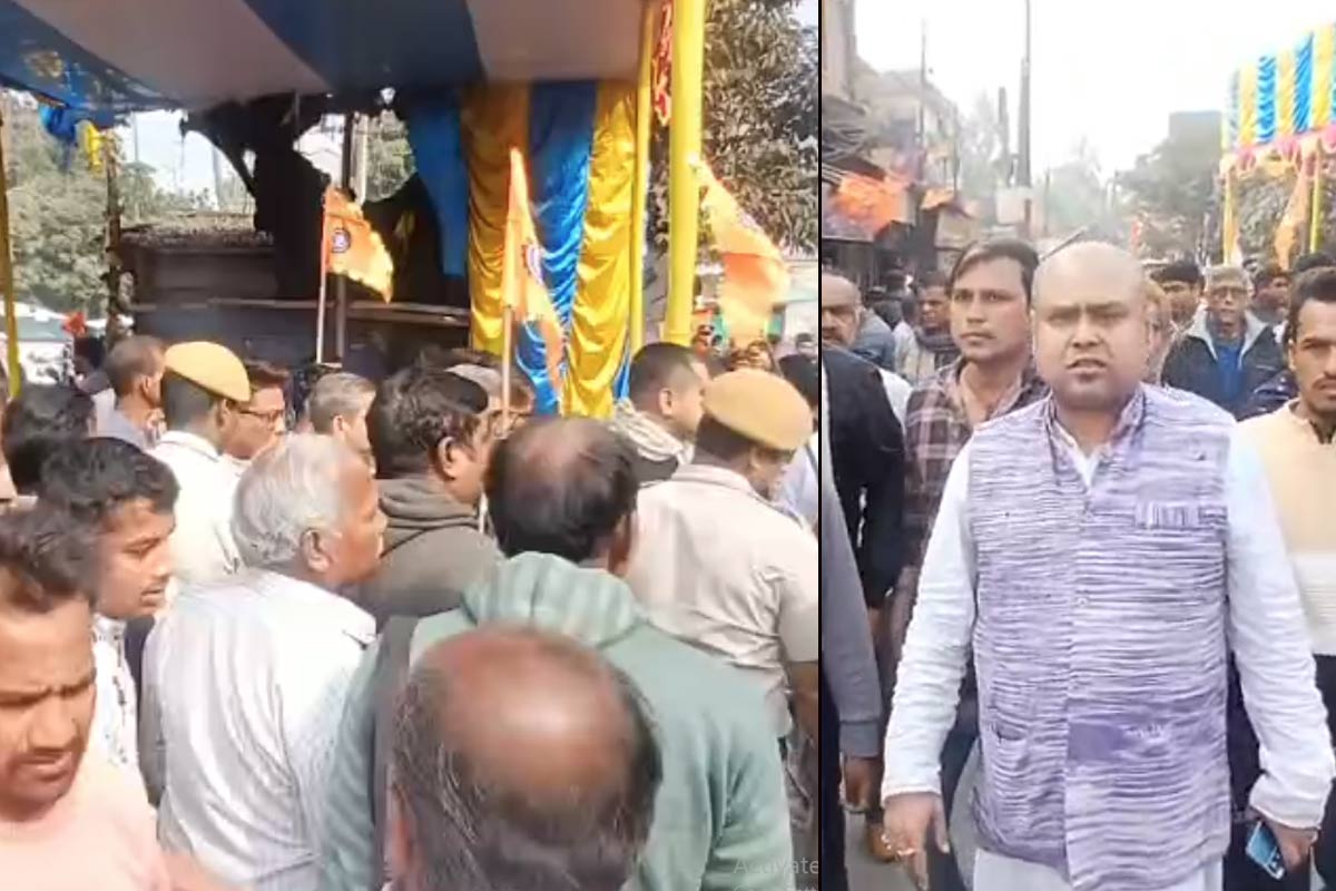 সাধারণতন্ত্র দিবসে ভারতমাতার পুজোমণ্ডপে অগ্নিকাণ্ড, ষড়যন্ত্রের বিরুদ্ধে হুঁশিয়ারি বিজেপি নেতা কৌস্তভের