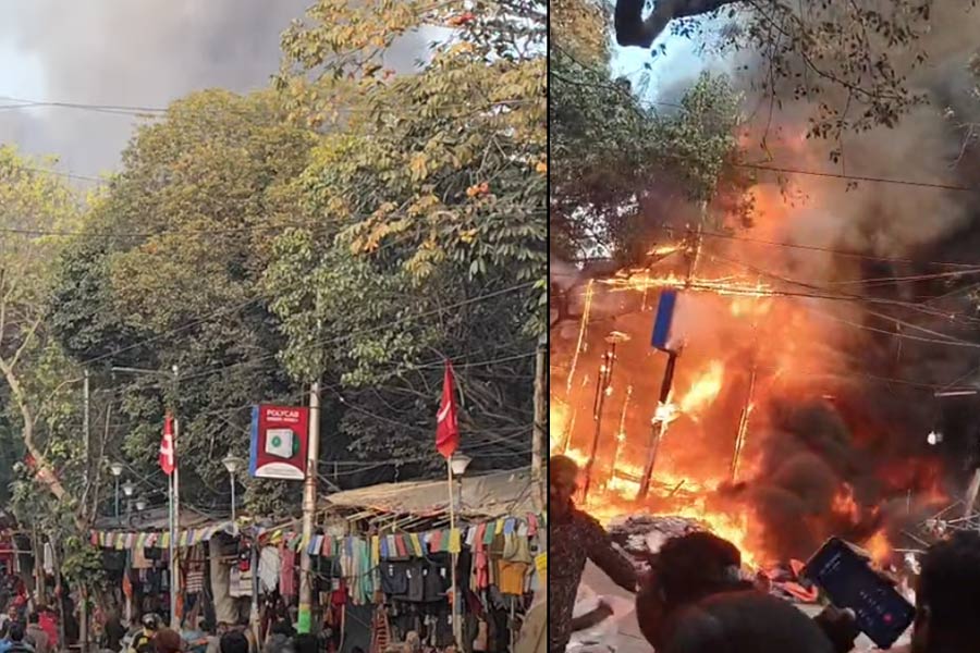 ওয়েলিংটনে শীতপোশাকের মার্কেটে বিধ্বংসী আগুন, বিপুল ক্ষয়ক্ষতির আশঙ্কা
