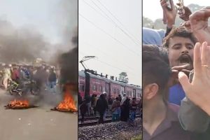 আটকে ট্রেন, বন্ধ পথ, নাকাল যাত্রীরা! উত্তর-দক্ষিণকে ছিন্ন করল বিক্ষোভের বেলডাঙা, ঘটনাস্থলে অধীর