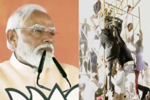 প্যান্ডেলে চড়লেন ভক্তরা, মালদহে ভাষণ থামিয়ে মোদি বললেন, ‘প্লিজ…’