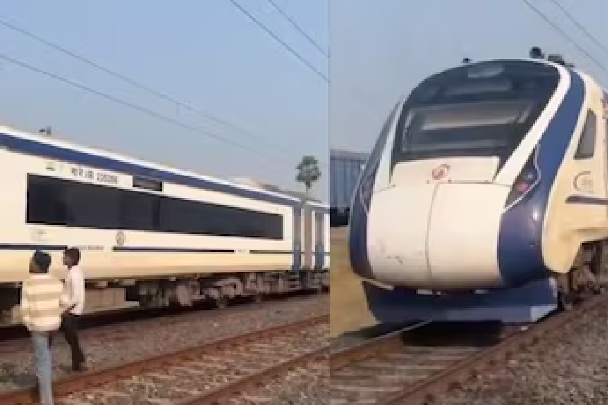 ‘বন্দে ভারতকে দাঁড় করিয়েই ছাড়ব’, লাইনে গাছের গুঁড়ি ফেলে ট্রেন আটকে উল্লাস! ভাইরাল ভিডিও