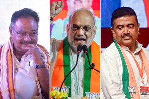 ঠাসা কর্মসূচি নিয়ে ফের কলকাতায় শাহ, হোটেলে পৌঁছেই শমীক-শুভেন্দুদের সঙ্গে হাই-ভোল্টেজ বৈঠক