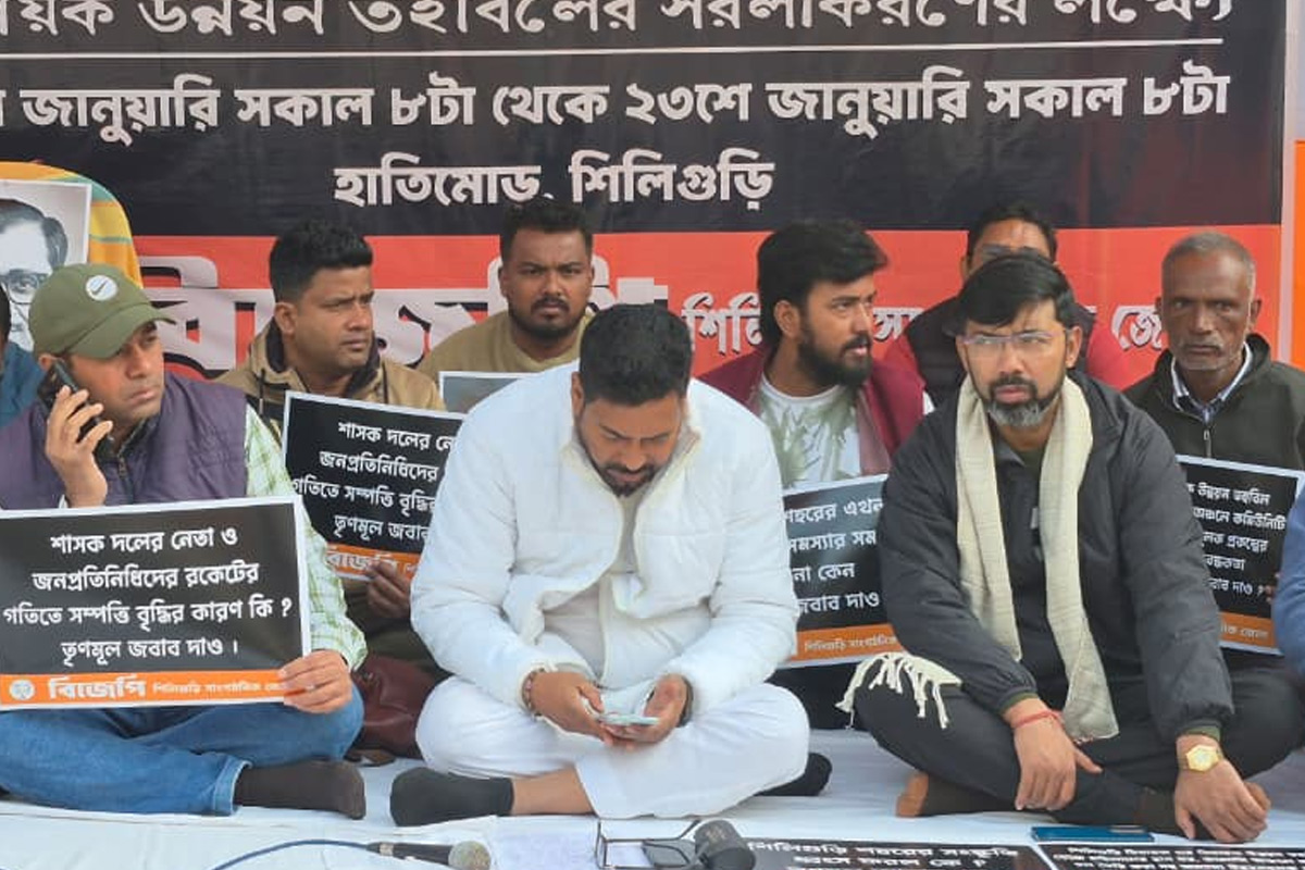 BJP MLA Shankar Ghosh goes on a 24-hour hunger strike