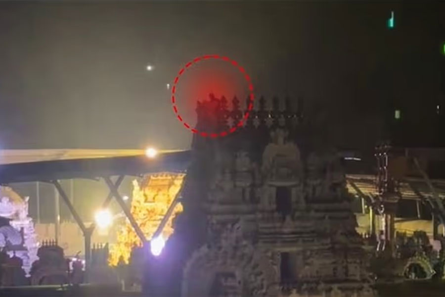 ‘মদ খাওয়ালেই নামব’, তিরুপতি মন্দিরের চূড়ায় উঠে দাবি ‘মাতালের’, তারপর? দেখুন ভিডিও