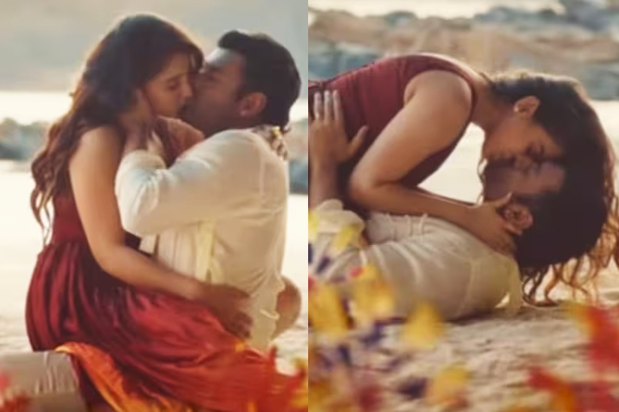 অঙ্কুশের ঠোঁটে ঠোঁট ঐন্দ্রিলার, হাড়কাঁপানো শীতেও বন্য প্রেমের গল্প বুনলেন তারকাজুটি