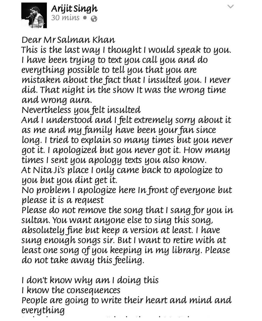 Arijit Singh Retirement from Playback