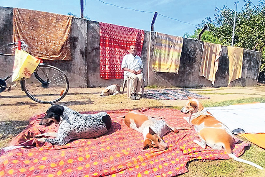 Bardhaman man recites gita to pet dog