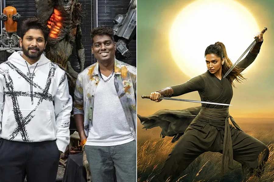 অ্যাটলি-আল্লুর ৮০০ কোটির ছবিতে ‘সামুরাই’ দীপিকা! ‘যোদ্ধা’র জন্মদিনেই ফাঁস লুক