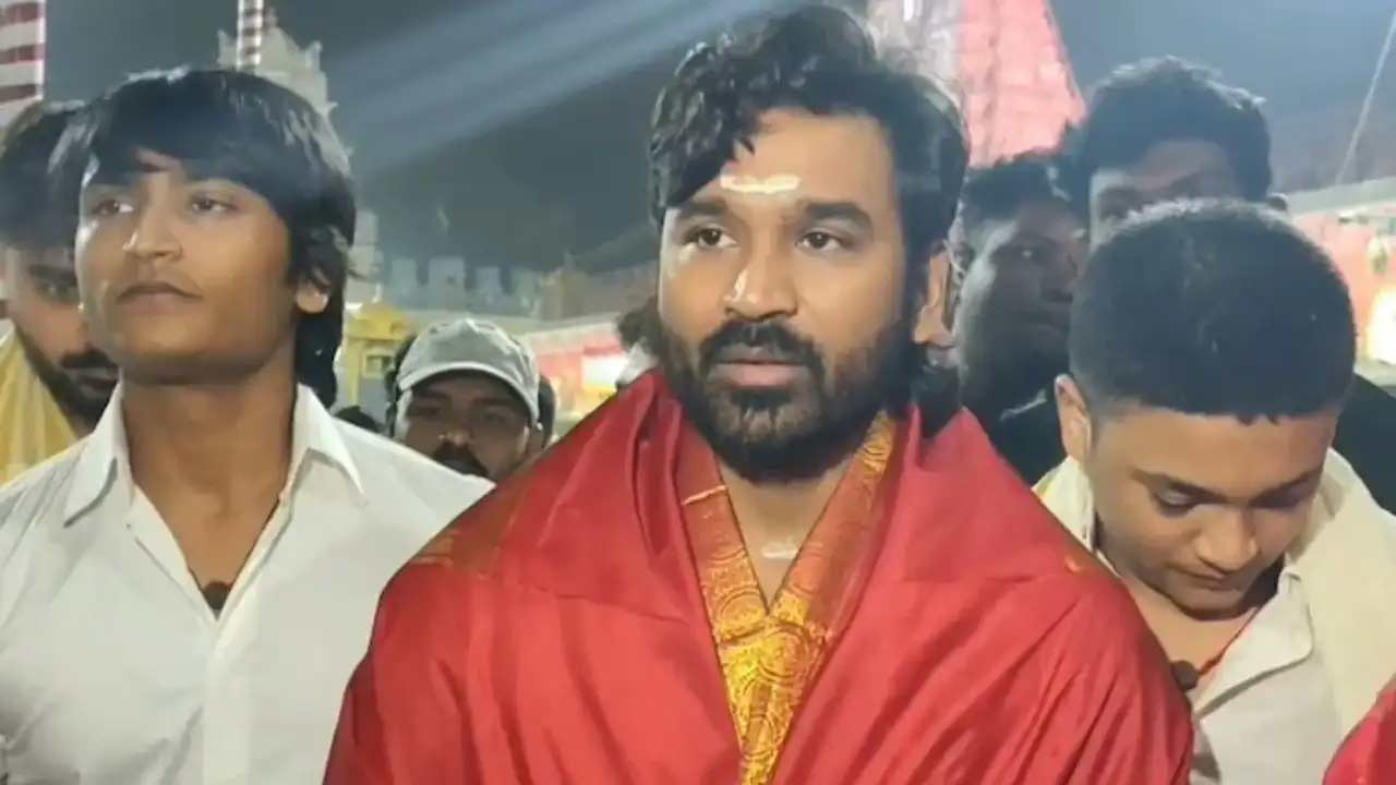 Dhanush at Tirupati temple