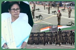 রোবট কুকুর থেকে ভৈরব বাহিনী, সাধারণতন্ত্র দিবসের অনুষ্ঠানে অভিবাদন গ্রহণ মুখ্যমন্ত্রীর