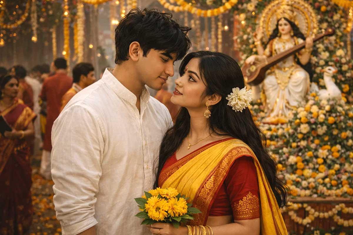 সরস্বতী পুজোর সকালে এভাবে সাজান নিজেকে, পছন্দের নারী প্রেমে পড়তে বাধ্য!