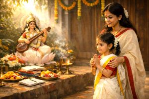 বাজার কাঁপাচ্ছে ডিজাইনার শাড়ি-ব্লাউজ, এবার সরস্বতী পুজোয় খুদের সাজে থাক স্পেশাল টাচ