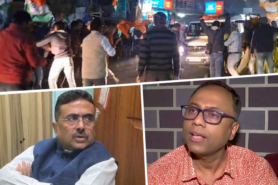 শুভেন্দুর গাড়িতে হামলা, টানটান উত্তেজনা চন্দ্রকোনায়, নাটক কটাক্ষ তৃণমূলের!