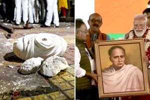 শাহের রোড শোয়ে ভাঙা হয়েছিল মূর্তি, সেই বিদ্যাসাগরের প্রতিকৃতি মোদিকে উপহার দিল বঙ্গ বিজেপি!
