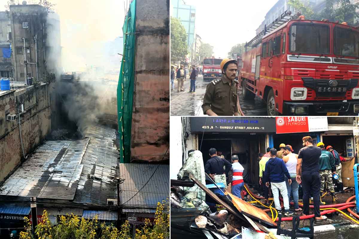 বিবি গাঙ্গুলি স্ট্রিটের ঘিঞ্জি এলাকায় বিধ্বংসী আগুন