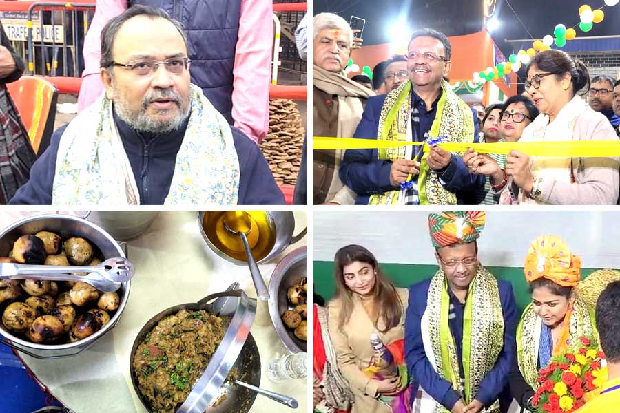 লিট্টি চোখা ভোজ উৎসব, শীতের সন্ধ্যায় মিলল বাংলা-বিহার